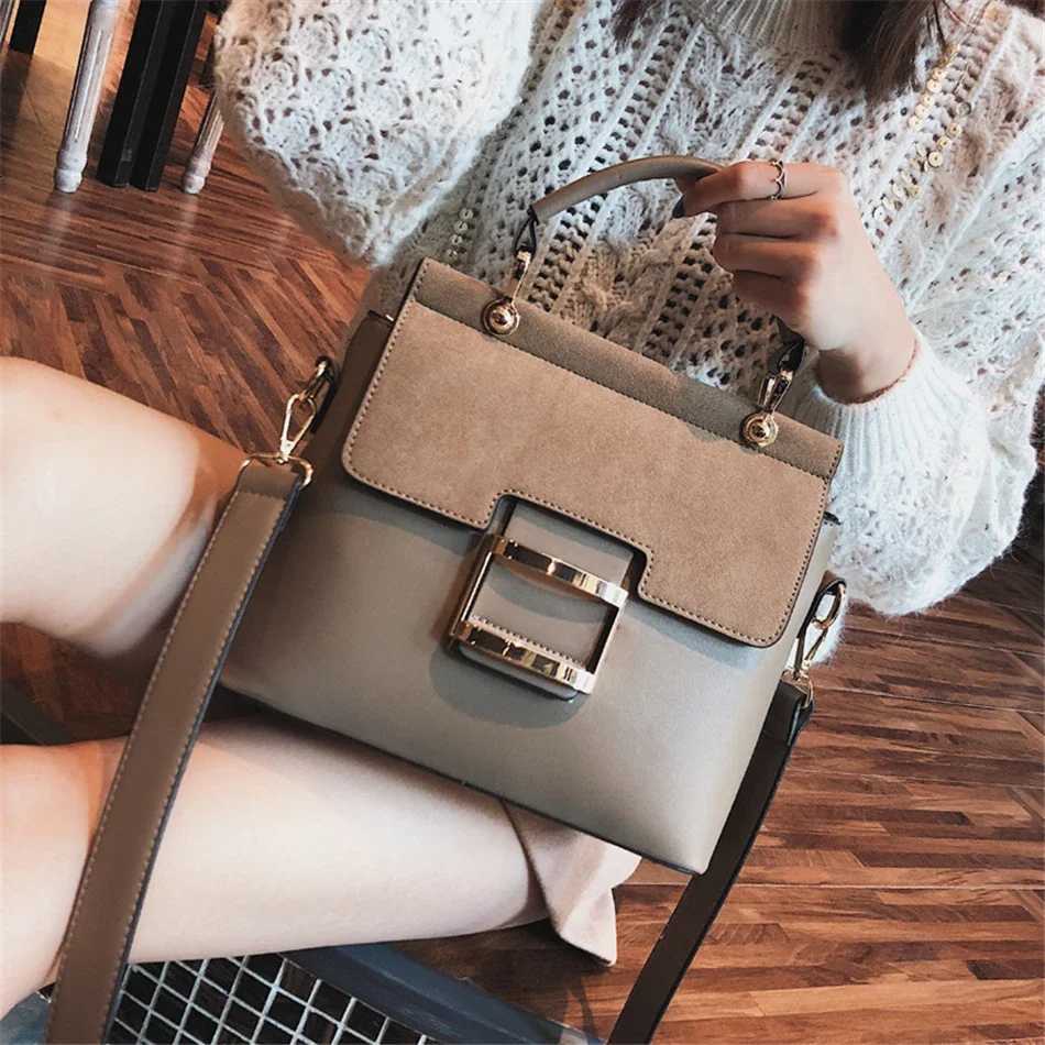 Designer Women Bag Vintage Buckle Matte Leather Handbags Luxury Shoulder Crossbody Bags for Women Famous Brand Summer Style Sac Z250928