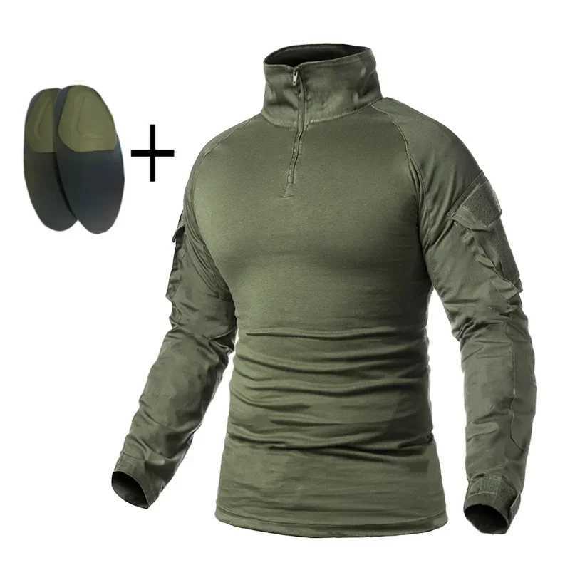Outdoor Tactical Sets Milita Uniform Camo Suits Hunting Shirts Cargo Pants Pads Airsoft Paintball Training Hunting Clothes New W250928