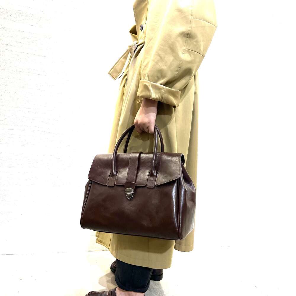 designer bag Luxury bag Genuine Leather Women's Handbag Handmade Top Layer Vegetable Tanned Cowhide Travel Tote Single Shoulder Crossbody Bag