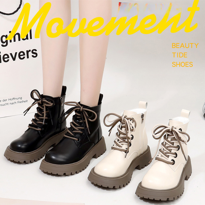 Autumn and winter new women's wool lined Martin boots, children's fashionable snow boots, girls' short boots, children's real leat