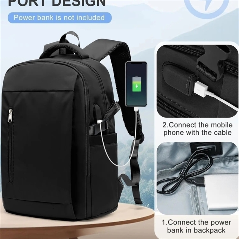 Mens travel laptop backpack 156inch antitheft business executive with USB port waterproof university 240730ZYl
