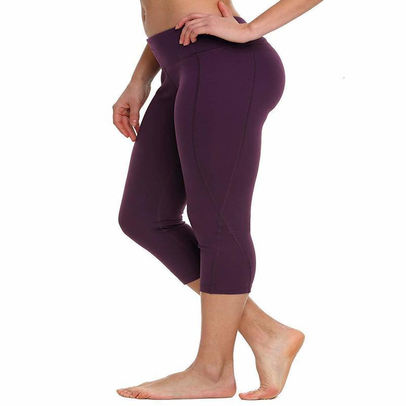 10 pieces Women's Ankle Legging Yoga Pants Inner Pocket Non See-Through Fabric Poly CoolMax 201103
