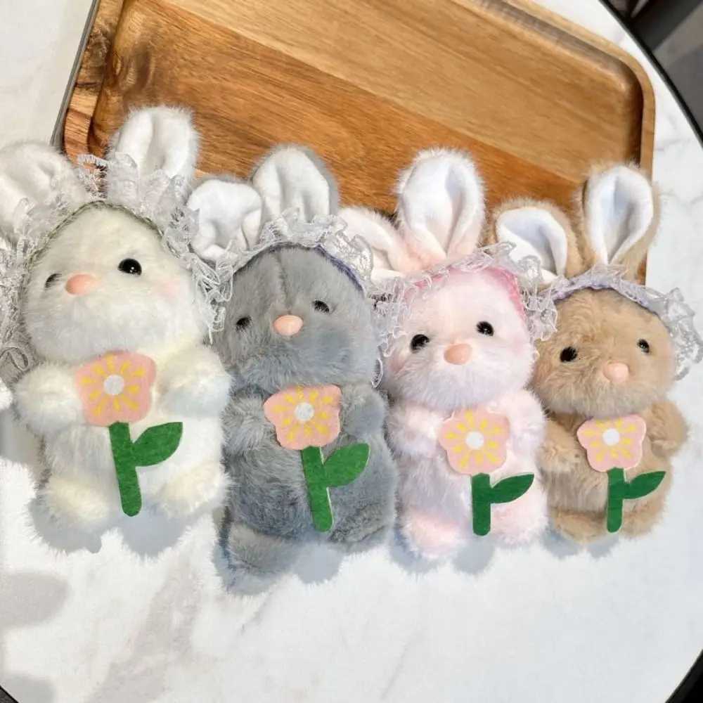 Creative Plush Cartoon Key Chains Soft Rabbit Key Rings Trinket Kawaii Bag Pendant Door KeyXJ250928
