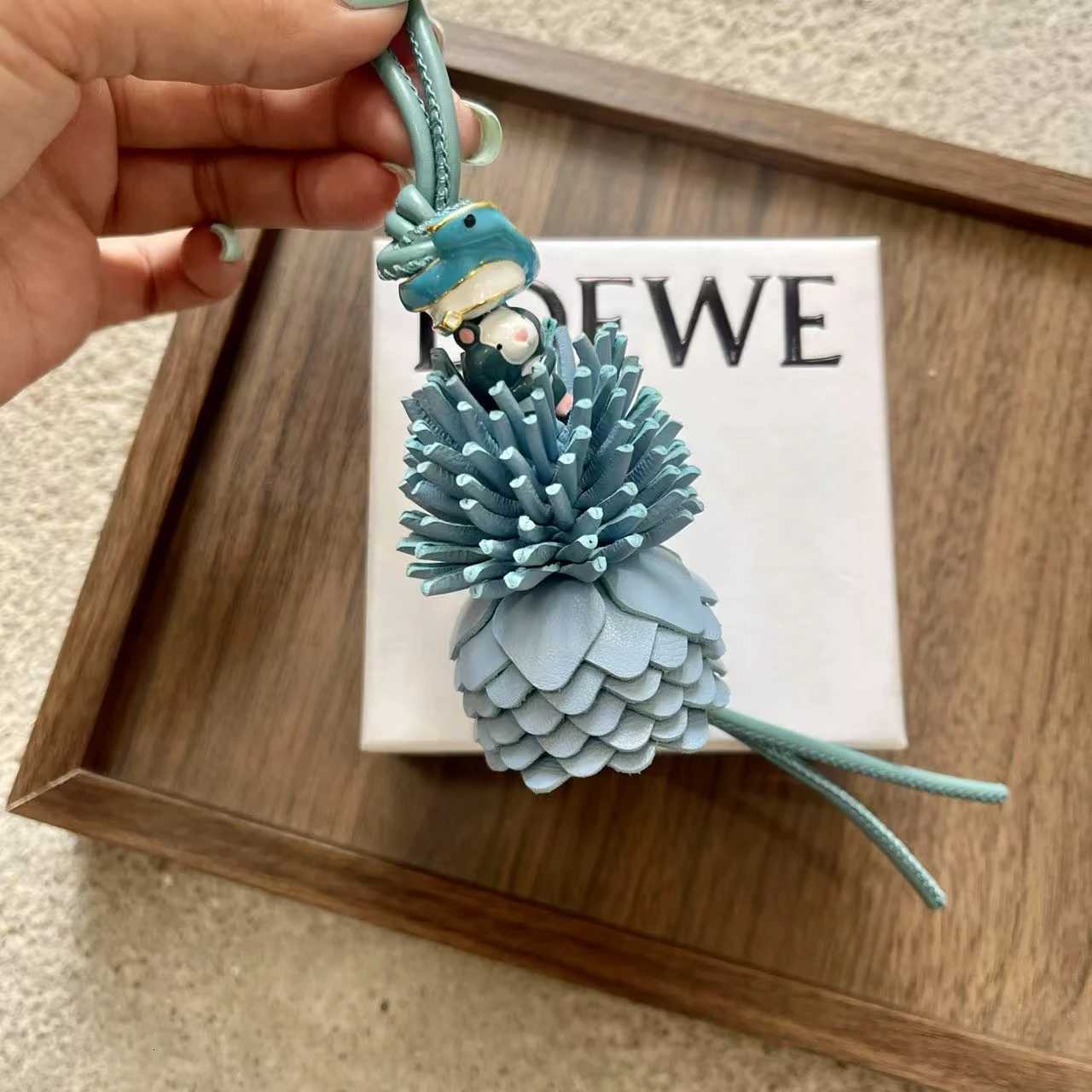 Luxury Cute Animal Leather Pendant DIY Kit Make Your Own Beaded Bag Charm Car Hanging Ornament Y250928