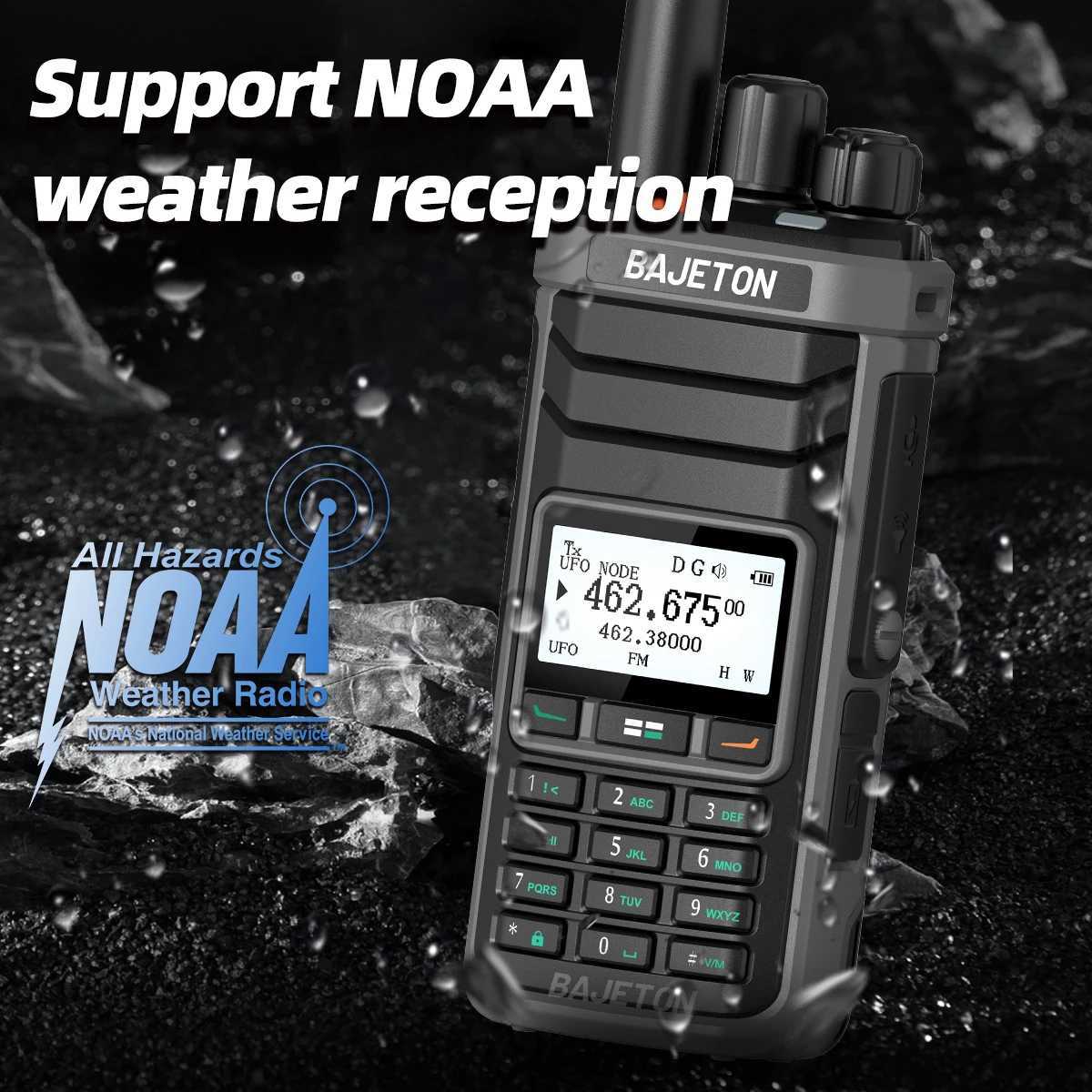 BAJETON DM5000 DMR Walkie Talkie AES256 Encryption Dual Mode Dual Time Slot Digital Analog SMS NOAA For RT4D UV88 Ham RadioXJ250928