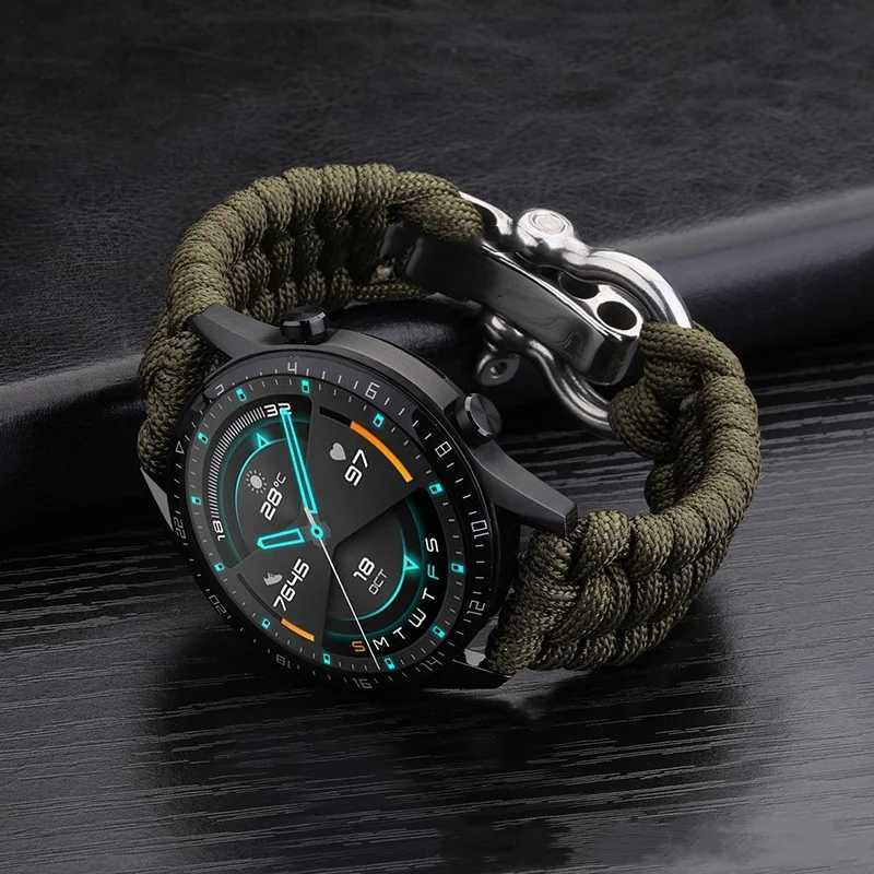 20mm 22mm 24mm Weave Nylon Sport Watch Strap for Men Women Universal Watch Band Bracelet Accessories with Tool W250928