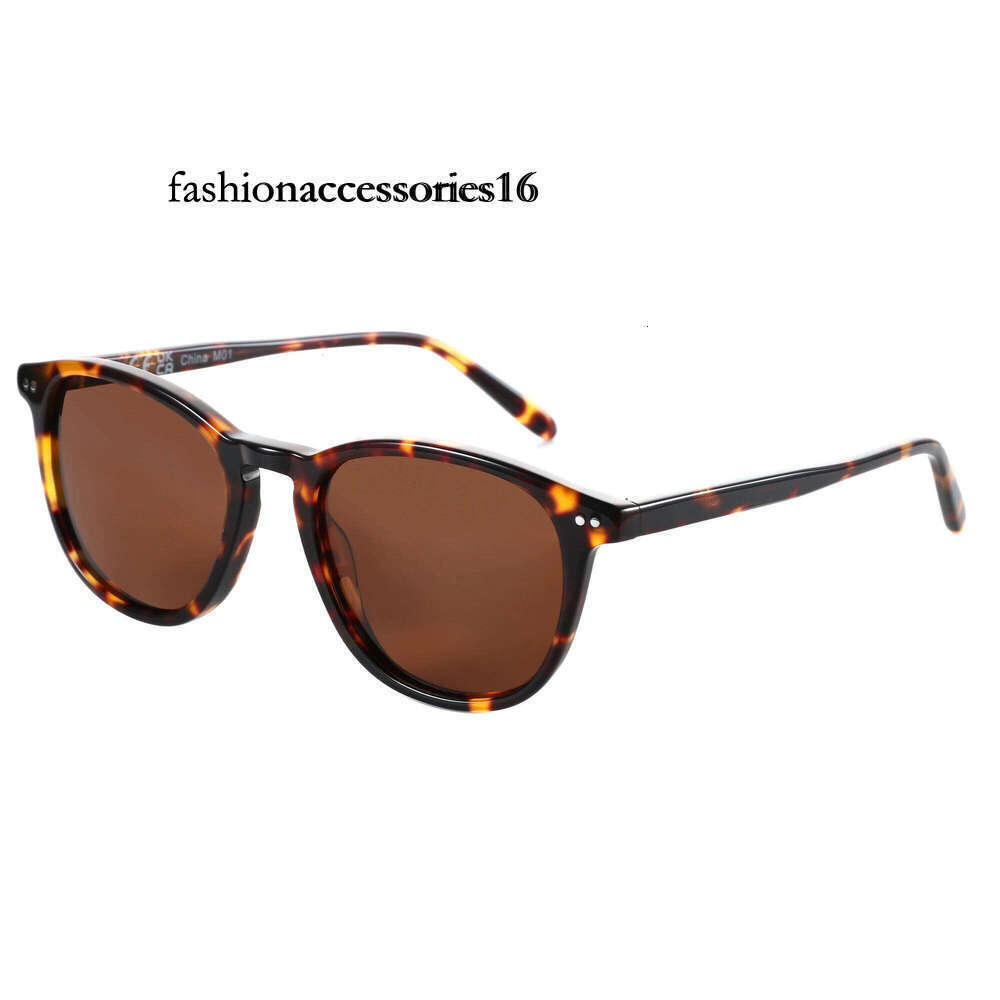 ZENOTTIC New Arrivals Round Polarized Sunglasses Handmade Acetate Sun Glasses with Spring Leg Fashion Square Shade for Men Women