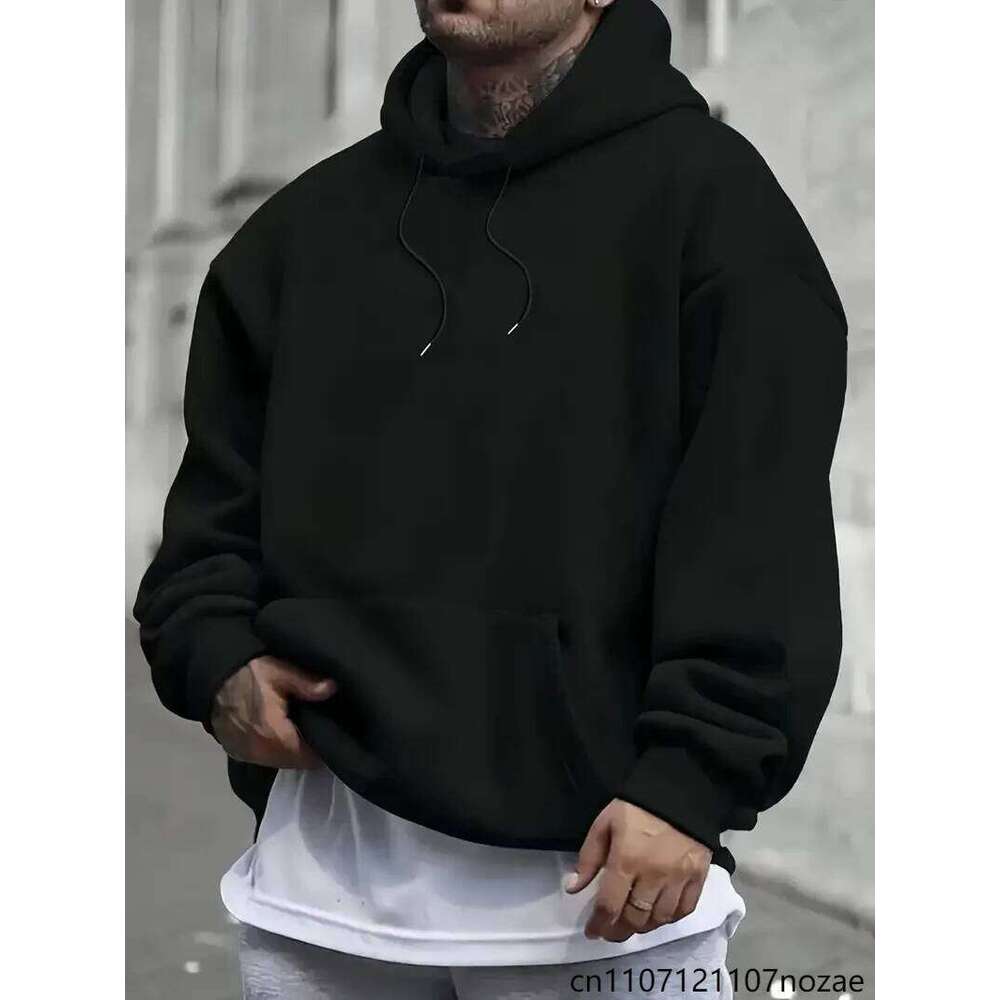Fleece Men's Women Oversize Casual Sweatshirt Hoodies Couple Unisex Pullover Autumn Winter Loose Cotton Sport Hoody Clothing Top
