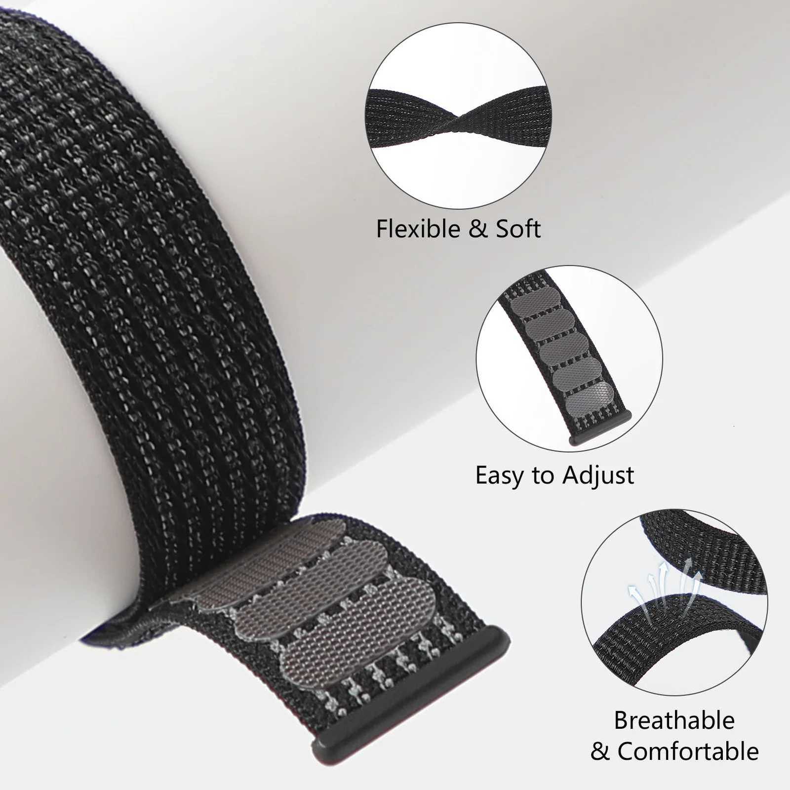 Nylon Loop Band For Samsung Galaxy Watch 6 4 7 classic5 Proactive 2Gear S3 20mm22mm Bracelet Huawei watch GT 2e 3 pro strap W250928