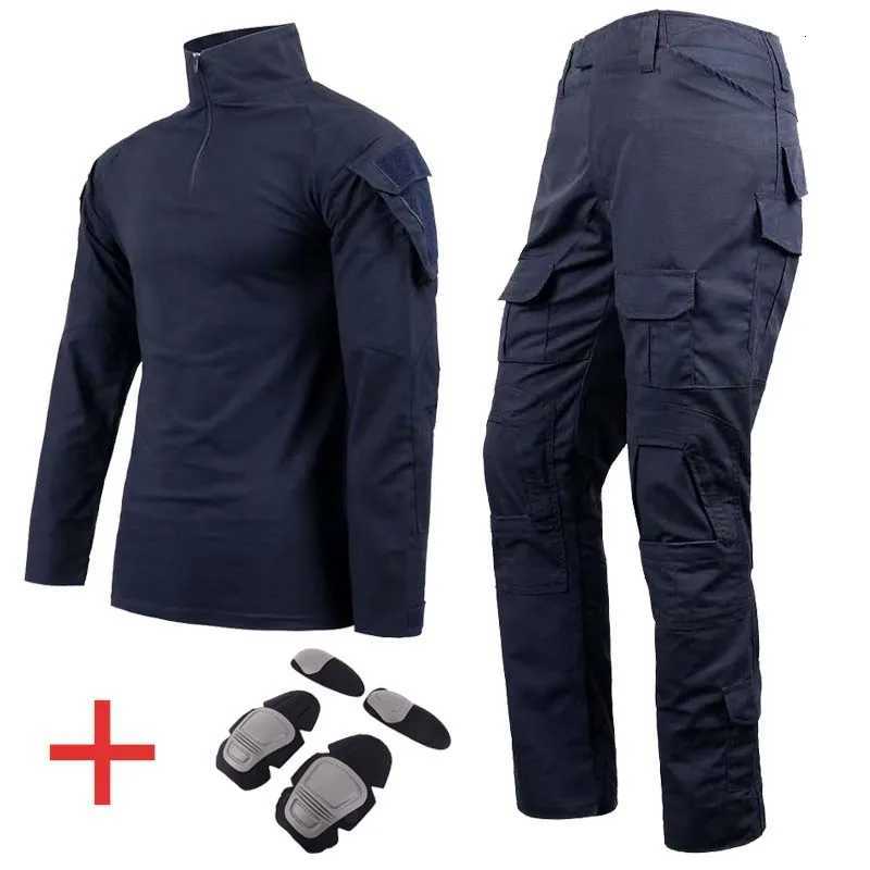 Tactical Suits Camo Uniform Clothes Outdoor Men Clothes Wear resistant Airsoft Hunting Suit Combat Shirt Cargo Pants4 Pads W250928