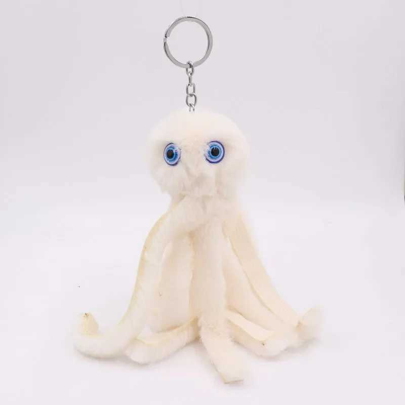 Cartoon Plush Octopus Keychain Blue Pink Multicolor Sea Animal Doll Pendant Toy Funny Hairy Key Chain Ring for Women Kids GiftXJ250928