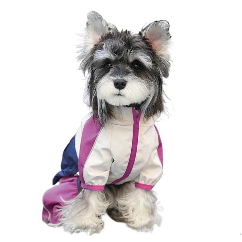 Pet raincoat fourseason waterproof and windproof clothes puppy raincoat when going out X250928