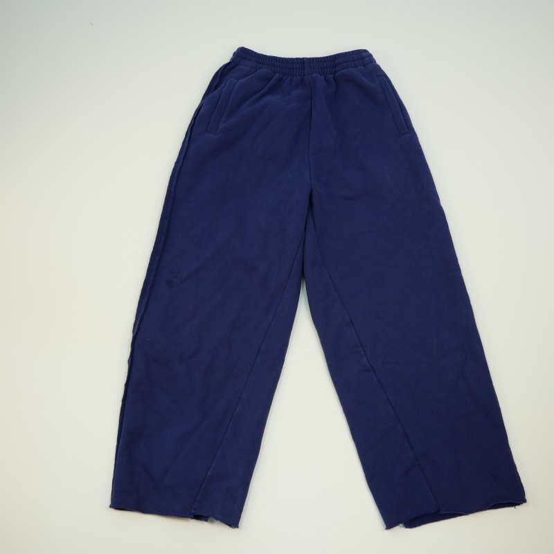 Casual Male Long Pants Made from Soft Durable Fabric Highlighting a Distinctive Sewn-on Artistic Motif-06008