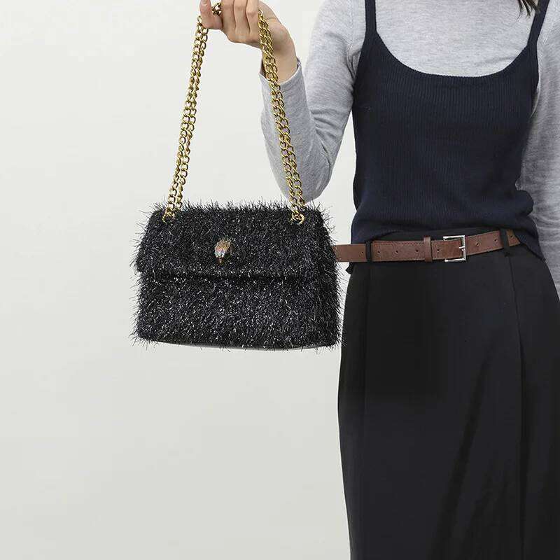 Best Seller 2025 Neweuropean And American Style Eagle Head Shoulder Woman Niche Desigg Chain Diagonal Small Square Bag