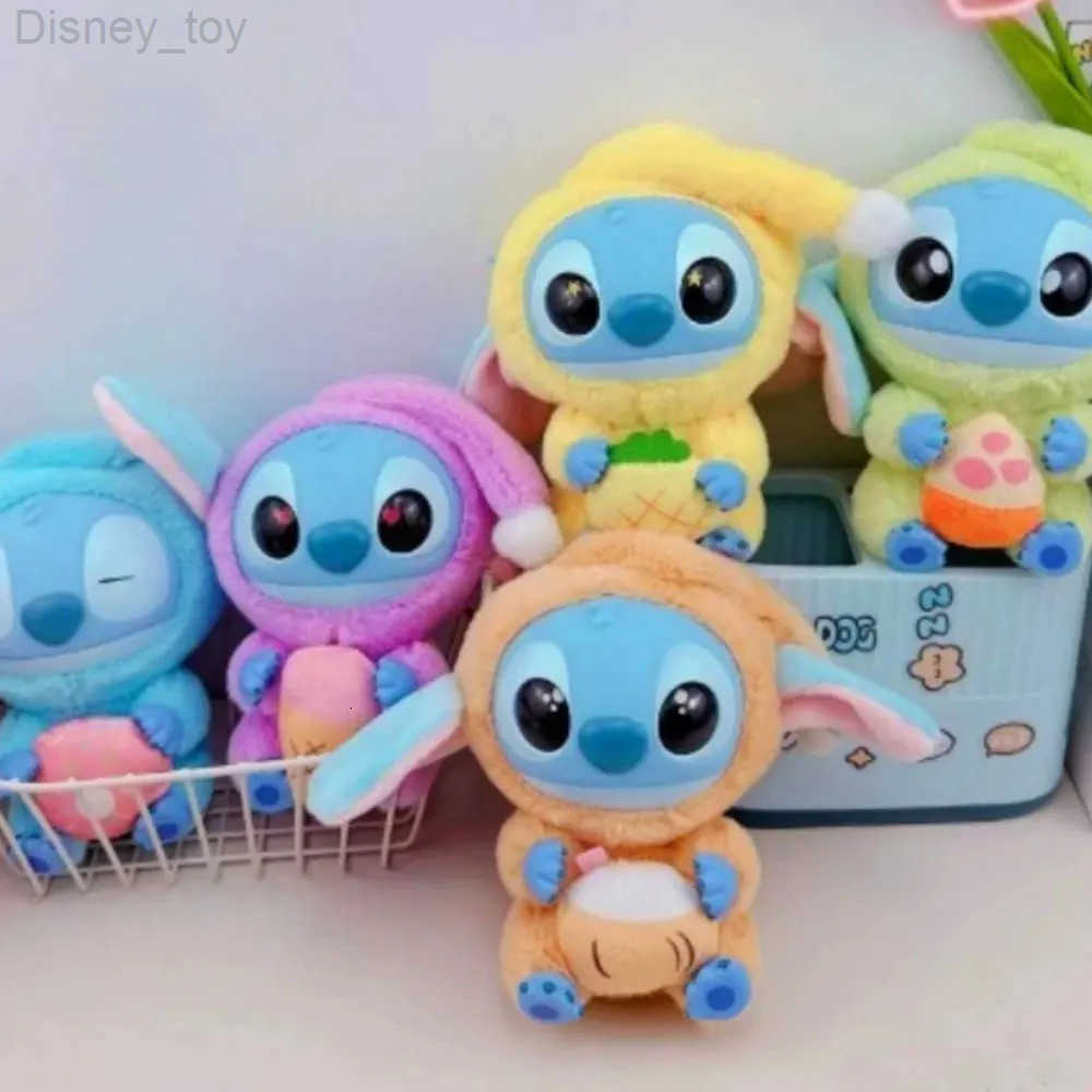 Disney kawaii Nwe Stitch Blind Box Bag Eat Some ThingBefore Sleep Series Vinyl Pendant Cute DollMystery Box Fluffy Doll Surprise Gift H250928