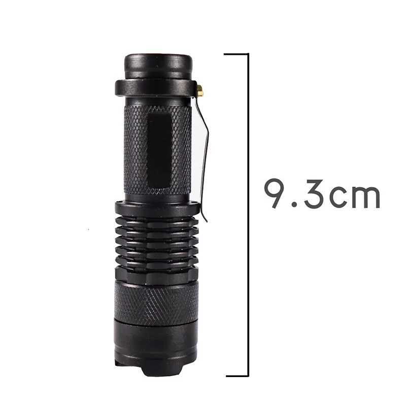 1x Waterproof Tactical Flashlights Portable LED Camping Lamps 3Mode Handheld Powerful LED Torch Light Lanterns Self Defense D2509281