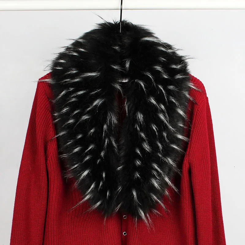 Faux Fox Fur Collar Fashion Fur Trim For Hood Winter Warm Furry Strips Fur Collar Scarf For Down Coat Decor Shawl Scarves 250928