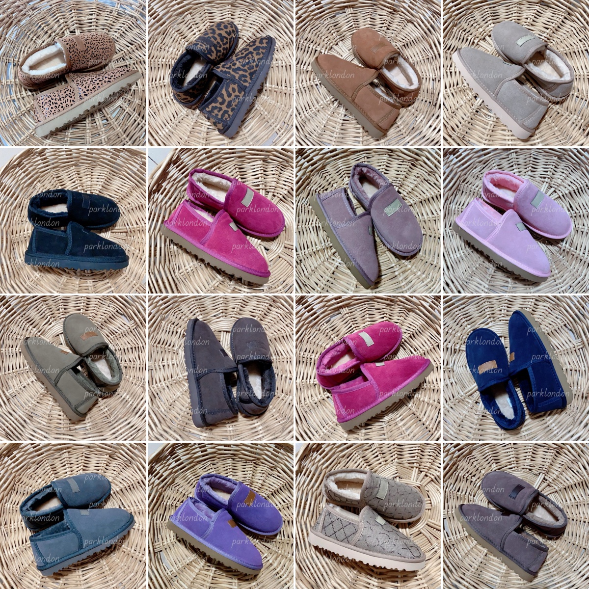 (order by picture, not the written color name) Fashion Designer Women's Boots Plush Warm Boots Outdoor Cold Weather Boots 33070