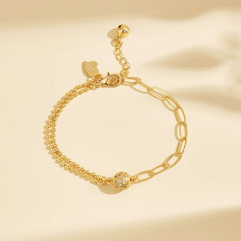 Beaded Zircon Bracelet for Women Fashion Jewelry Selection Trendy Accessories New Exquisite Bangle