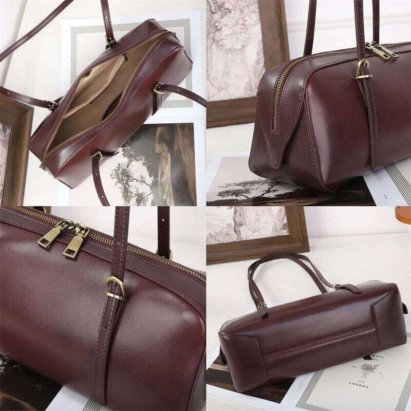 Hifashion Cowhide Genuine Leather Underarm Shoulder Bags For Women New 2025 Designer Korean Bowling Tote Ladies Handbags