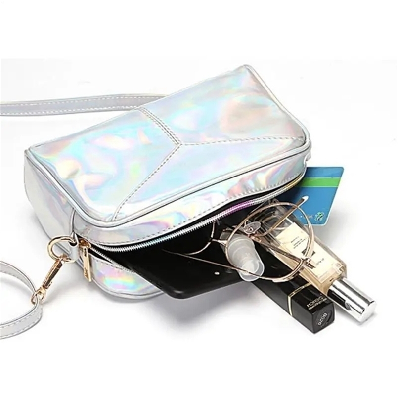 Women Shoulder Bags Leather Holographic Evening Handbags Hobo Messenger Crossbod 240725ZYl