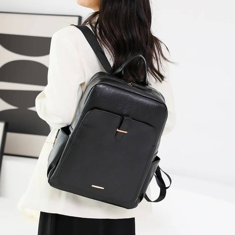 New Korean Style Versatile Backpack For Women Fashionable Outdoor travel bag, large capacity retro business computer backpack high-quality