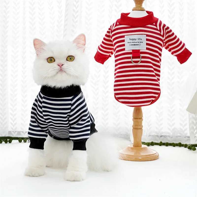 Pet Dog Hoodies Autumn Winter Warm Dog Clothes for Small Dogs Kitten Puppy Costumes Pet Striped Dog Shirt Chihuahua Sweatshirt X250928