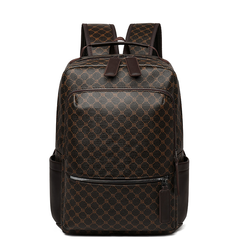 Free shipping men simple backpack new fashion large capacity computer bag popular print travel backpack 2025