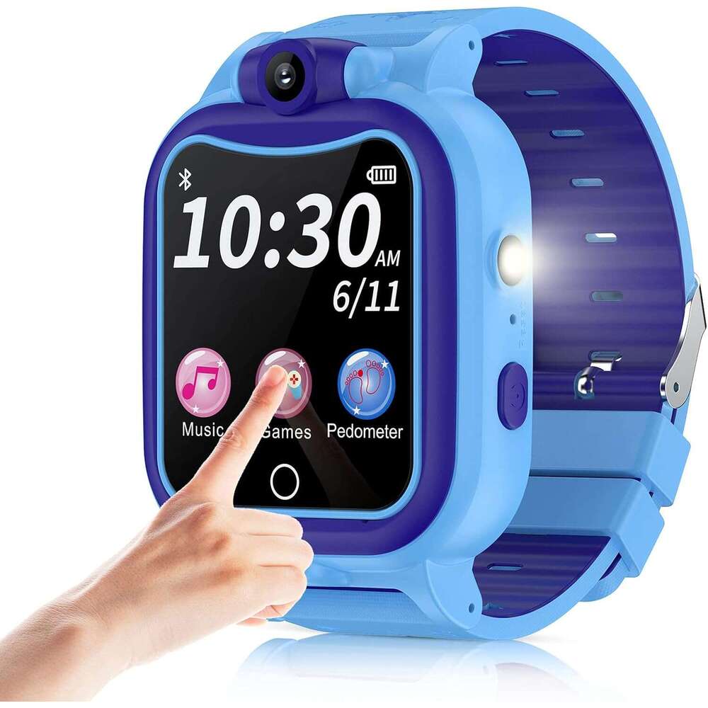 GYET Kids Smart 310 YearTouchscreen Children Digital Watch with Camera Mp3 Pedometer Games Boys Watches Toys Christmas Birthday Gifts Blue C251023