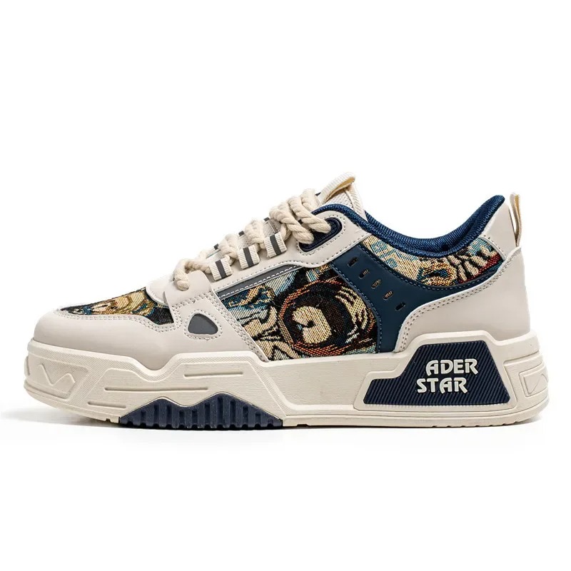 Breathable Canvas Sneakers for Men with Non-Slip Thicker Sole - Stylish Sporty Footwear Men's Shoes Summer Breathable, Casual, Design Sense Niche