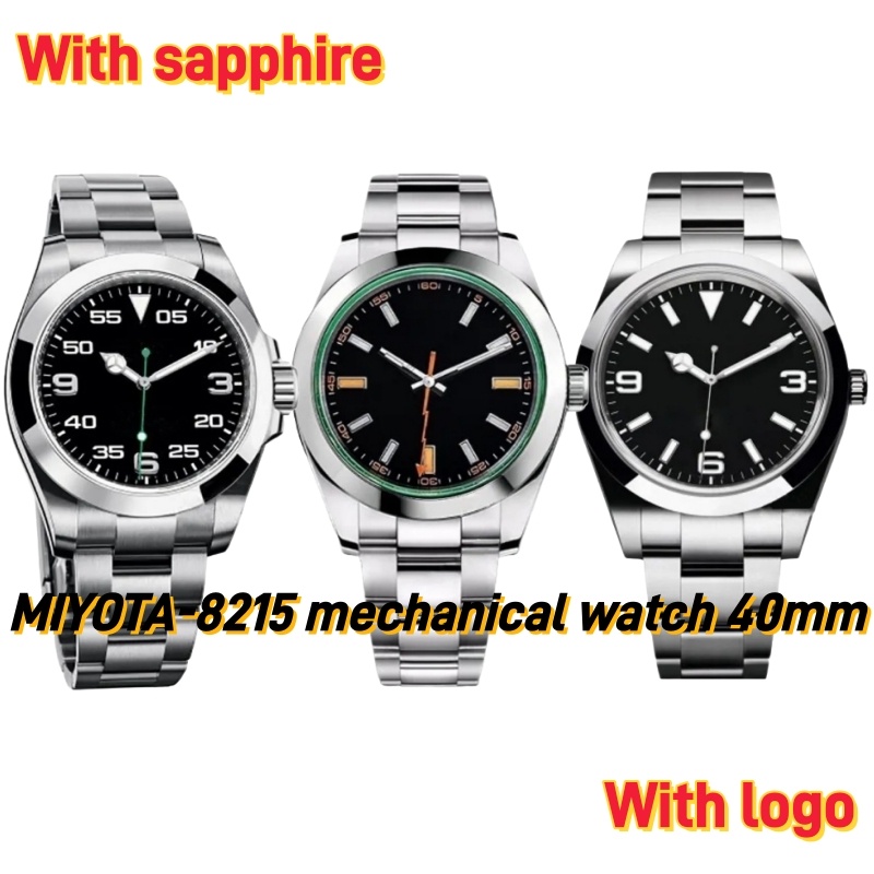 Mens Watch 40mm Designer Watches High Quality 8215 Automatic Mechanical Watch for Man Air-King Luminous Waterproof montre de luxe with box