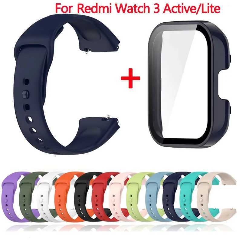 Silicone StrapCase for Xiaomi Redmi Watch 3 Active band smartwatch Accessories Sport Bracelet For Redmi watch3 ActiveLite Case W250928