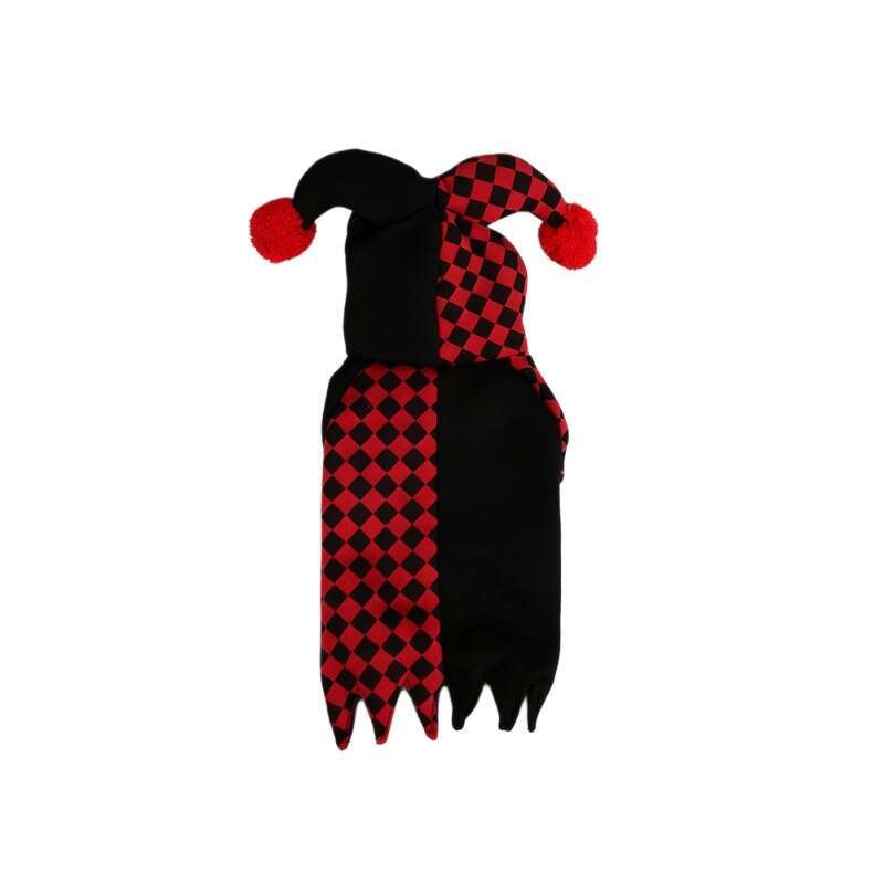Clothes Clown Transformation Costume Pet Halloween Coat with Hat Party Outfit
