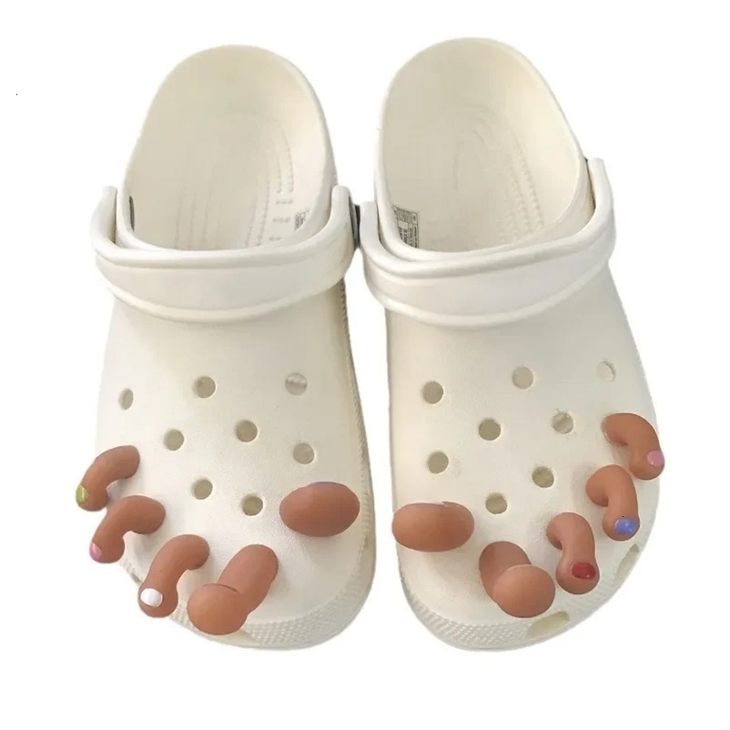 Cartoon Toe Series Shoes Charming and Interesting Simulation Toe Cute Shoes Decoration Fashion Full Matching Street Clothing Accessories 240704bj