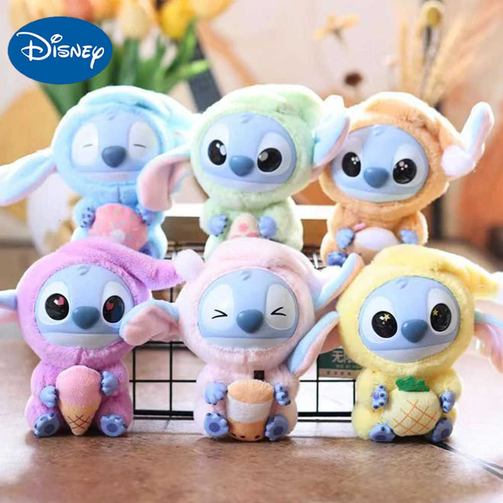 Disney kawaii Nwe Stitch Blind Box Bag Eat Some ThingBefore Sleep Series Vinyl Pendant Cute DollMystery Box Fluffy Doll Surprise Gift H250928