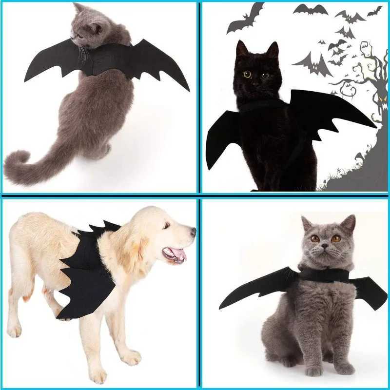 Halloween Bat Wings Pet Ornament Clothes Creative Cats and Dogs Small Dog Clothes Felt Halloween Double Wings X250928