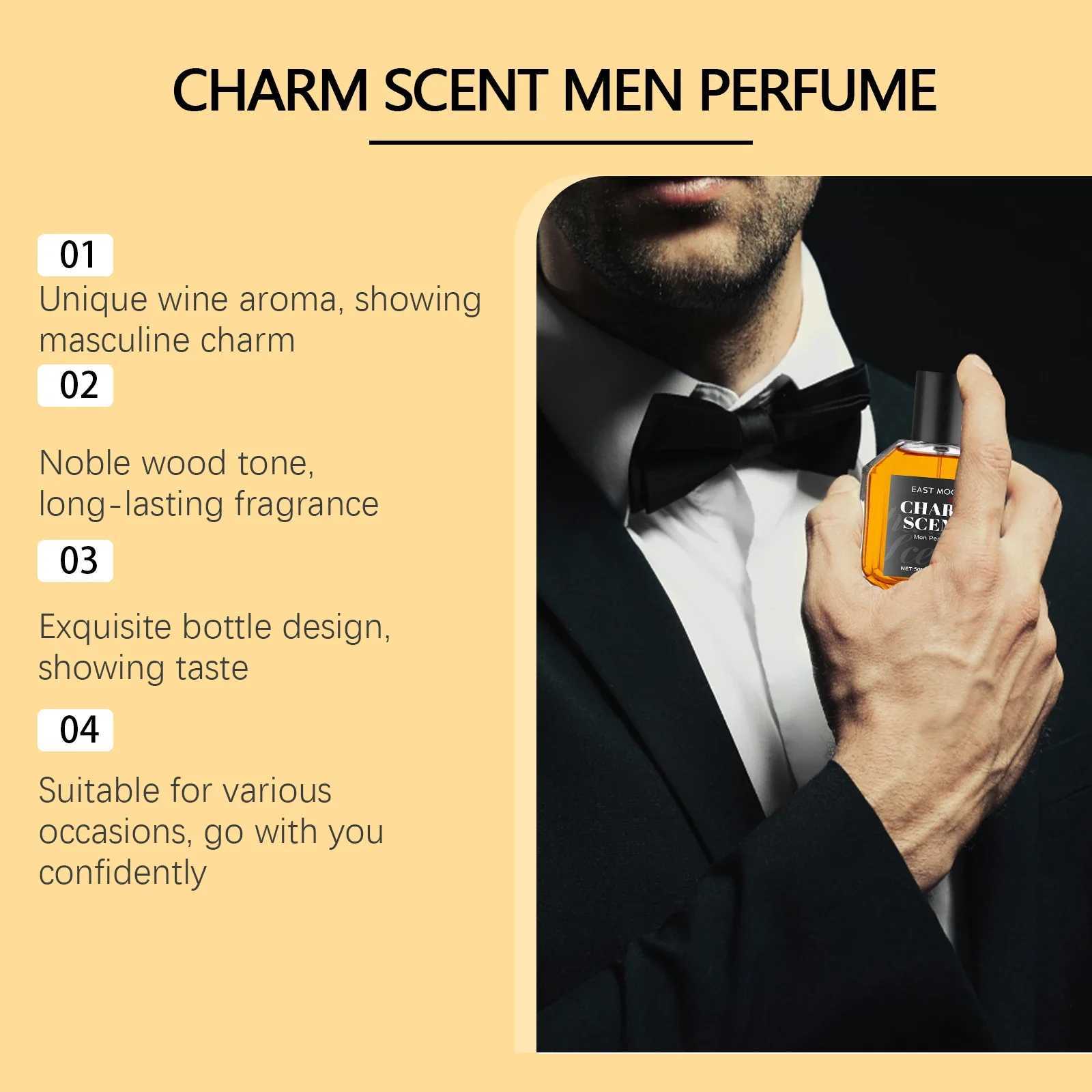 Sandalwood Perfume Long Lasting Light Wood Fragrance Show Charming Flirting Pheromone Men Perfume Oil Nonstimulation Body Spray M250928