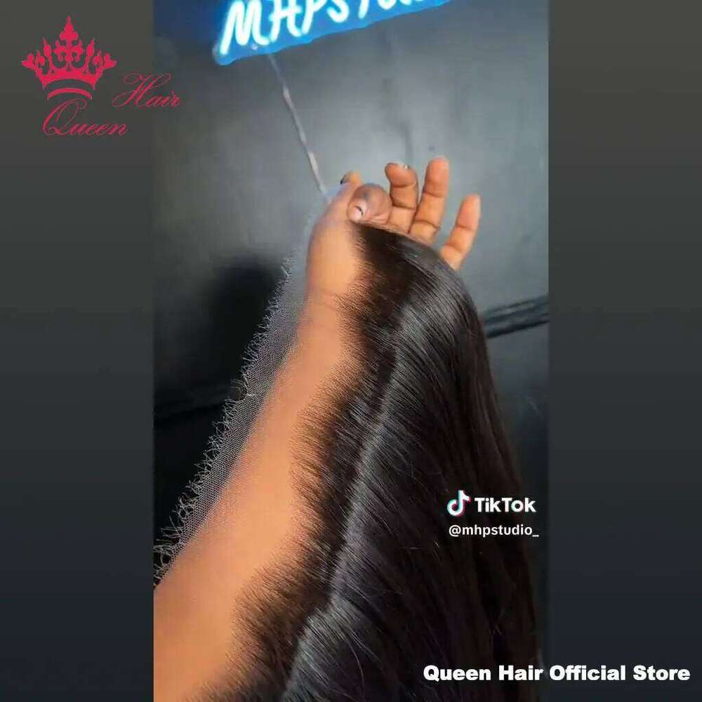 Queen Real HD Frontal/Closure Only Invisible Melt Skin Lace 13X6 13X4 4X4 5X5 6X6 7X7 Raw Human Hair Body Wave & Straight Xiusiyuan2509