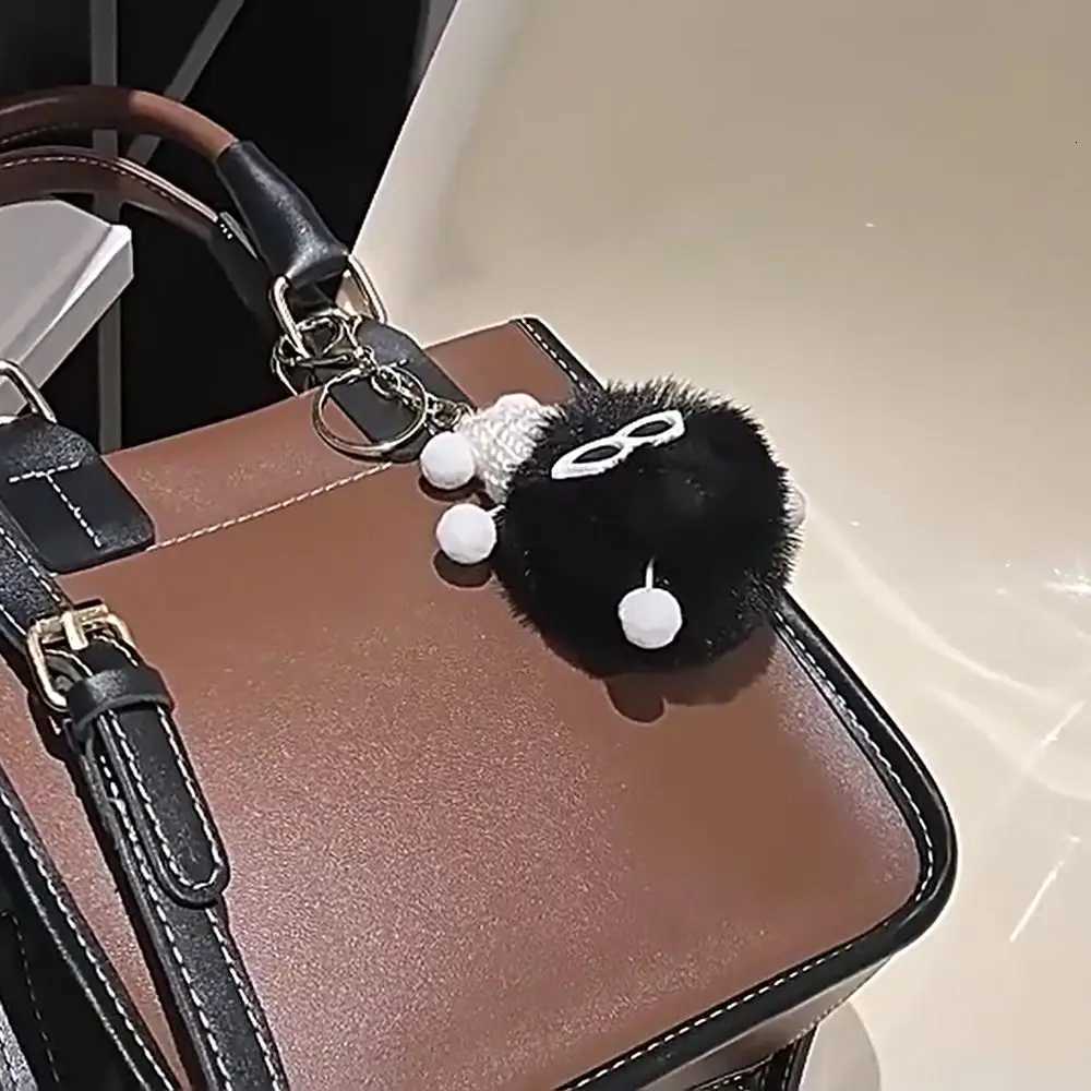 Plush Keychain Elf Rabbit Hair Pendant Imitation Plush Pendant Coal Ball Colorful Cute Creative Bag PendantXJ250928