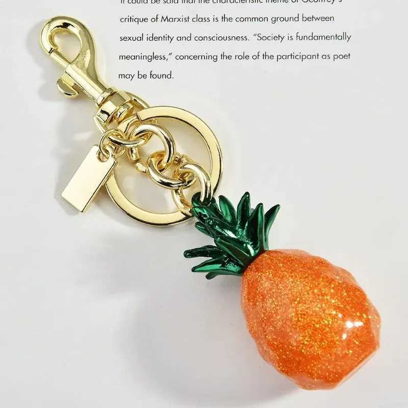 Luxury Cherry key chain handbag pendant 2025 bestselling multicolor pineapple fruit bag pendant Y250928