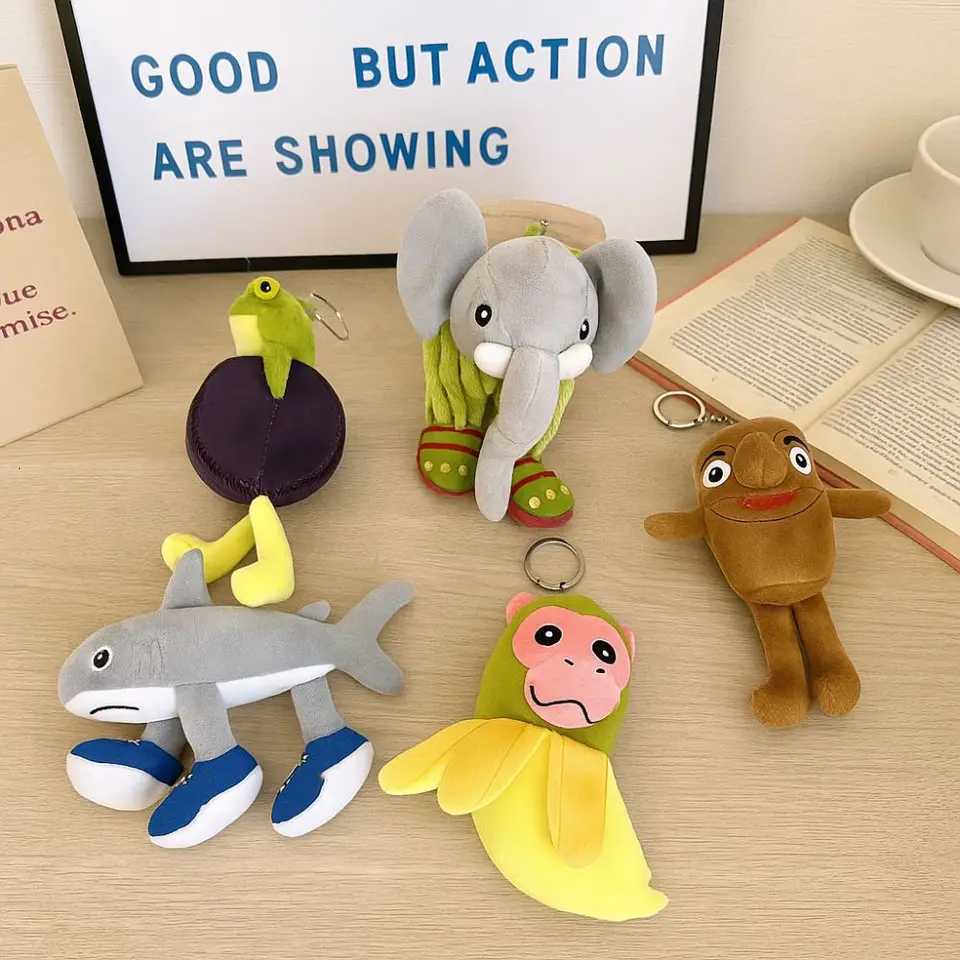 Italian Brainrot Al Tungtungtungsahur Keychain Animal Cartoon Soft Tralalelotralala Plush Keychain Stuffed PP CottonXJ250928
