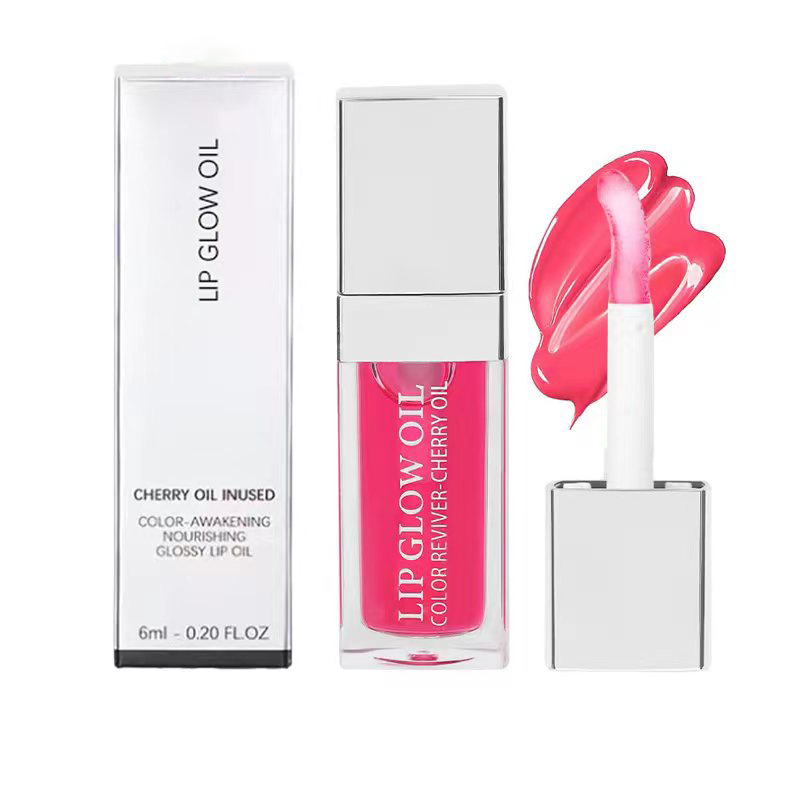 Lip glow oil Lip Butter Lip Balm Liquid Lipstick moisturizes Smooth Lips Glaze LipGloss Oil Jelly pink sugar vanilla beige birthday cake 6ml