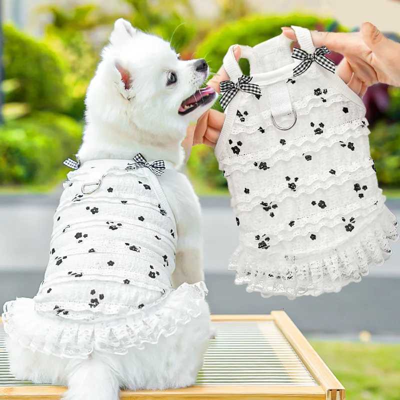 Lace Suspenders Puppy Summer Dress Dog Luxury Clothing Pet Dog Clothes for Small Dogs Chihuahua Bichon Apparels Cat Dog Skirts X250928