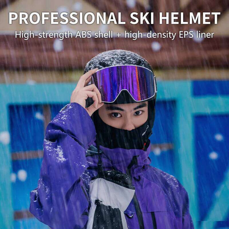 New 2026 Skiing With Goggles Warm Helmet Abc+Eps High-Quality Snowboard Helmet Outdoor Sports Integrally Molded