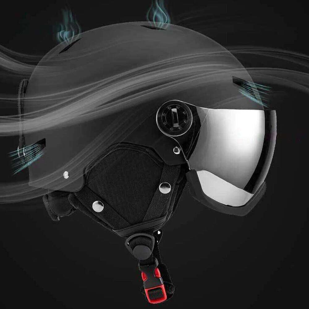 Winter Ski With Goggles Bike Protective ABS Shell Outdoor Sports Safety Integrated Helmet For Snowboard Skating