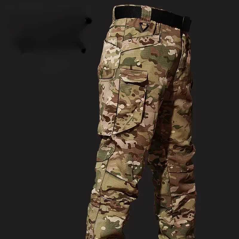 Outdoor Training Suit Men Outdoor Durable Camo X7 Tshirt Pants Mens Army Waterproof Suits Multiple Pockets Sets W250928