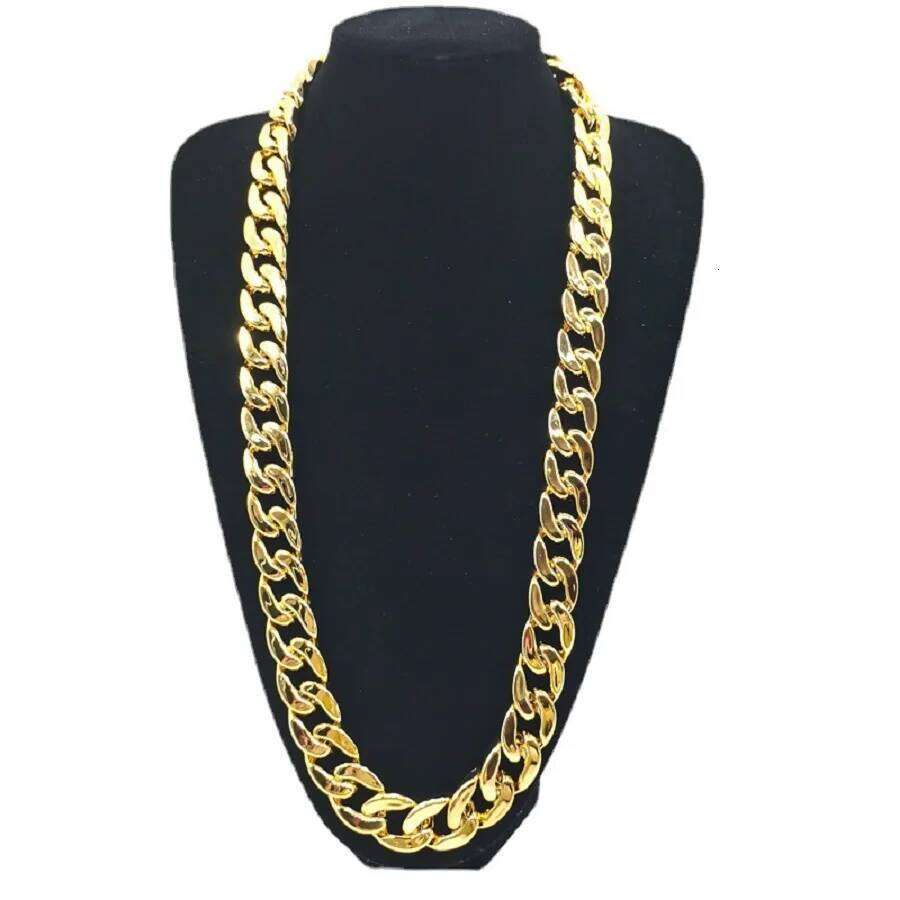 1pcs Hip hop necklace personalized thick plastic Cuban chain punk festival performance party gift fanchain