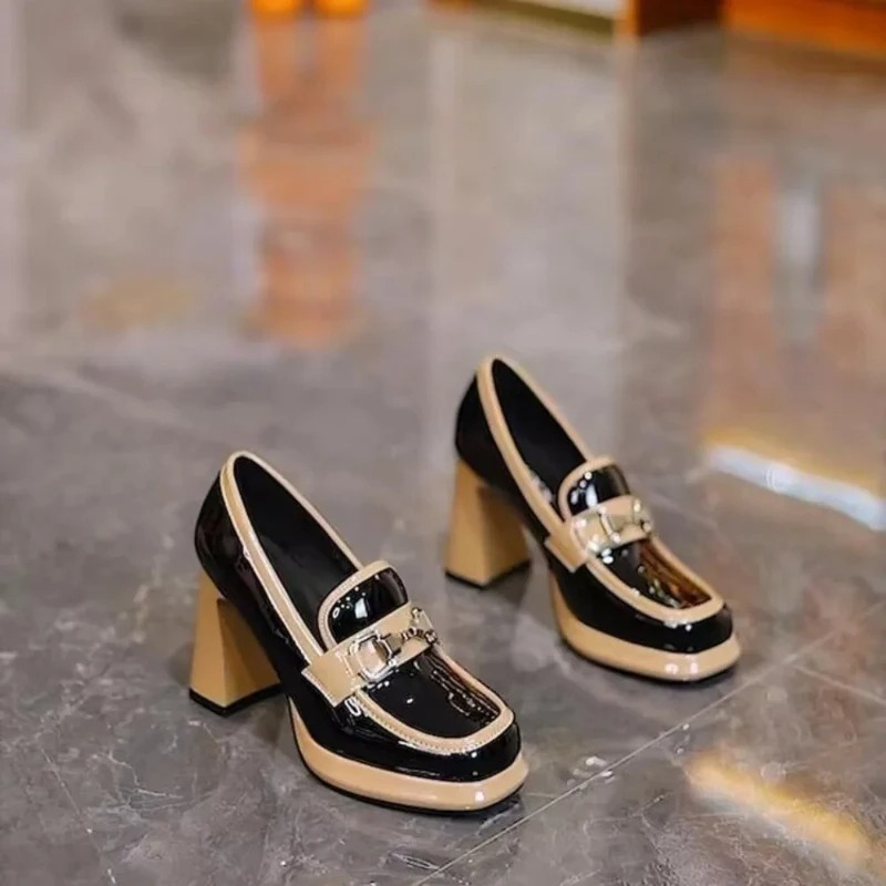 Women Sandals Heels Open Toe Slippers Fashion Dress Shoes Summer Outdoor Woman Pumps Stylish Chunky High Heel Platform Sandals with Open-Toe Design Ca