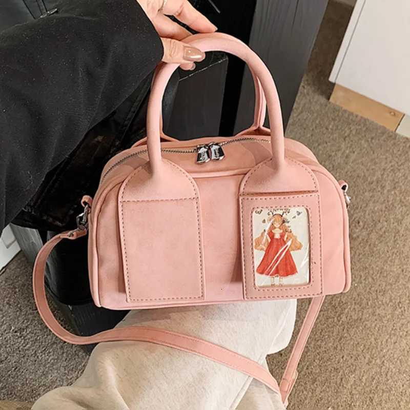 Korean New Highend Luxury Pillow Bag Brand Designer Versatile Commuter Shiny Leather Messenger Handbag Girl Japanes Student Bag Z250928