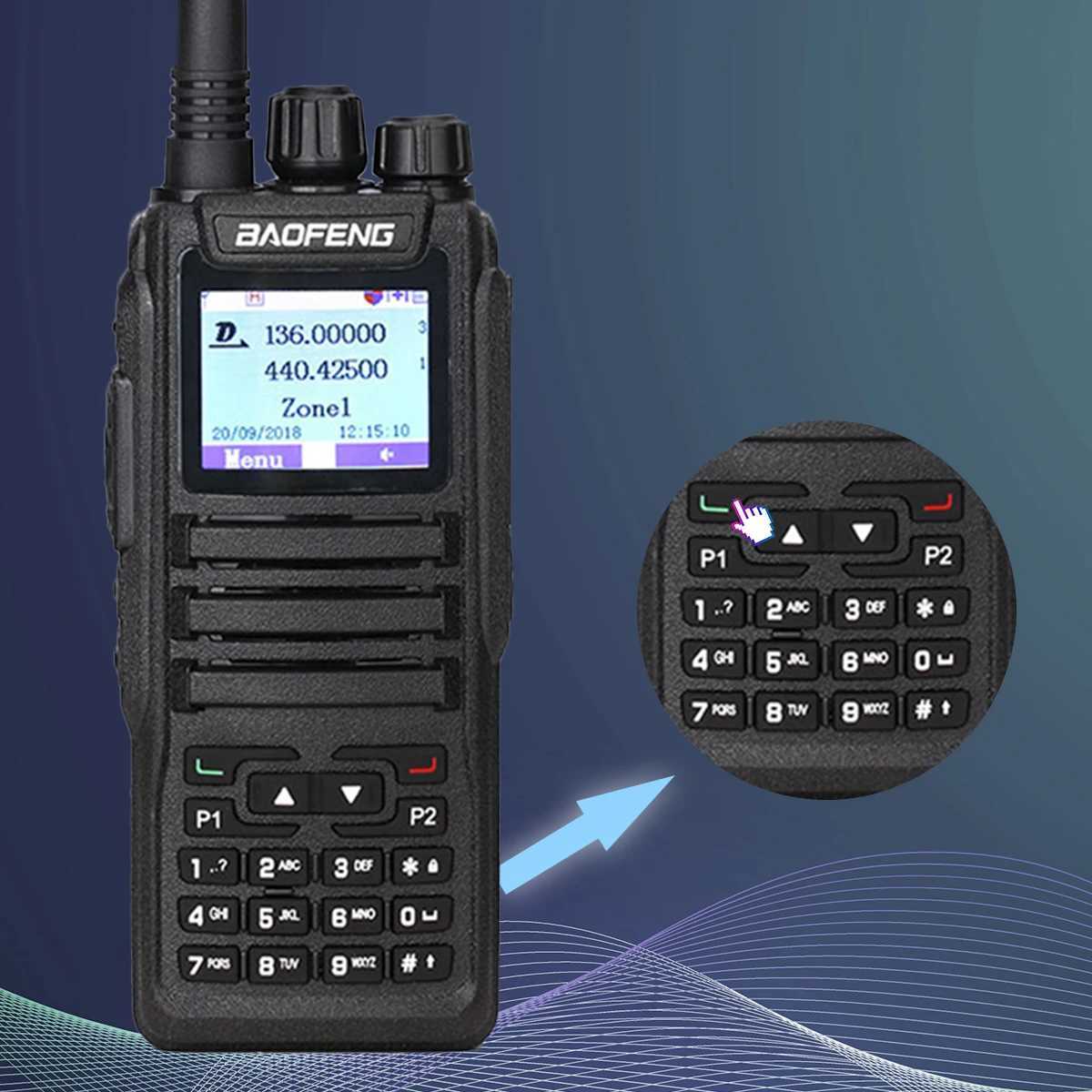 Baofeng DMR Mobile Radio Walkie Talkie Transceiver Analog Digital DM 1701 Tier12 Dual Time Slot Open GD77 Dual Band Ham RadioXJ250928